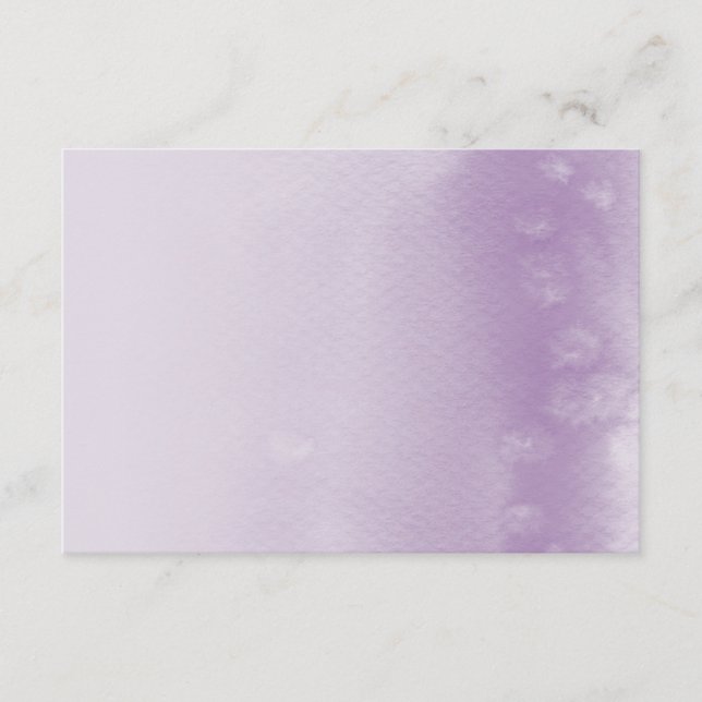 FODRALSKORT :: ombre watercolor lila Tilläggskort (Framsida)