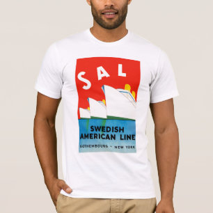 Fodrar den svenska amerikanen för SAL~ T Shirt