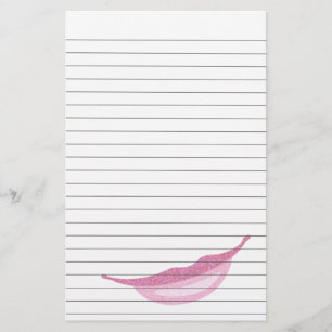 Fodrat papper med leende i Glittery rosor