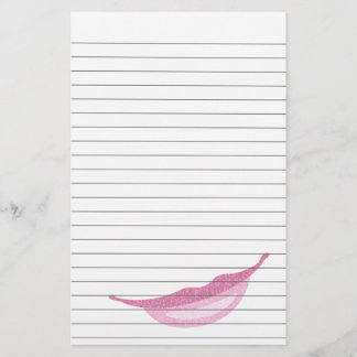Fodrat papper med leende i Glittery rosor