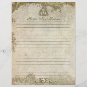 Fodrat Triquetra naturligt Brevhuvud