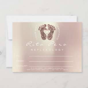 Fodret Ro Guld Reflexology Certificate Gift Copper