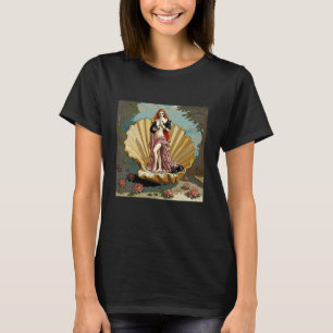 Födsel av Venus och hennes svarta katter Rolig kon T Shirt