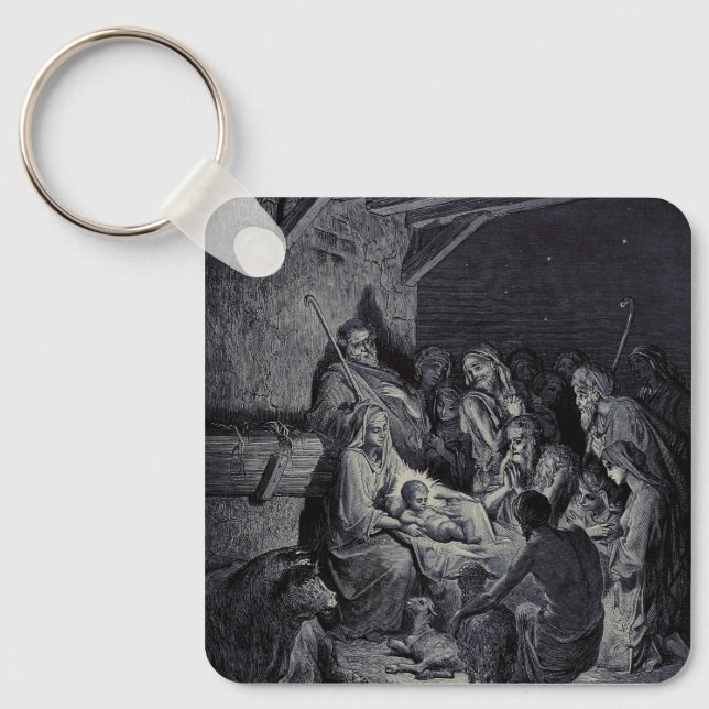 Födseln av Gustave Doré Premium Victorian bläck Nyckelring (Framsida)