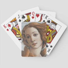 Födseln av Venus närbild av Sandro Botticelli Casinokort