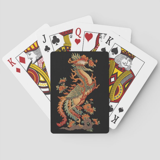 Foenix Feng Chinese Helig Animal Casinokort (Baksidan)