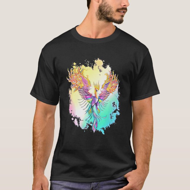 Foenix från Ashes Motiv Mythical Fire Bird Ph T Shirt (Framsida)