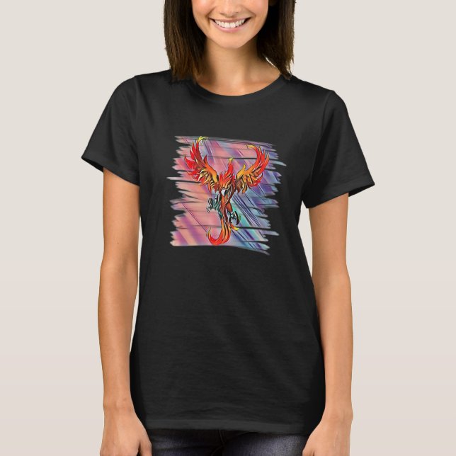 Foenix från Ashes Motiv Mythical Fire Bird Ph T Shirt (Framsida)