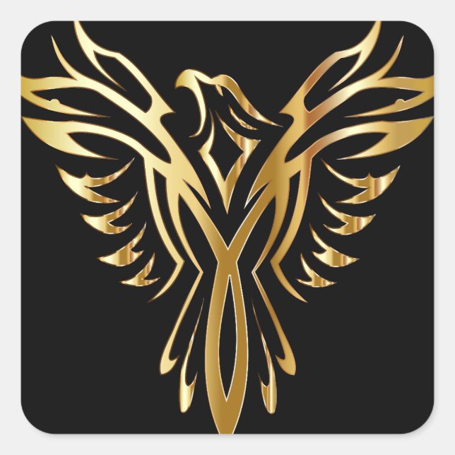 foenix- fyrkantigt klistermärke (Framsida)