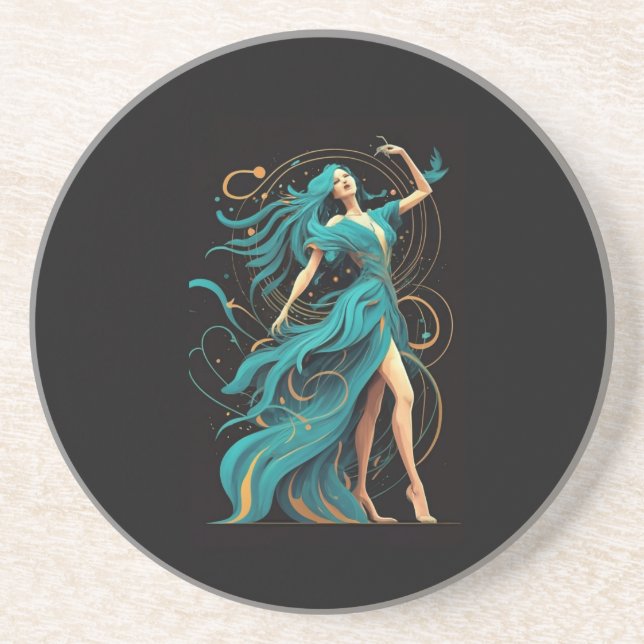 Foenix-kvinnans silhuett i en Underlägg (Framsidan)