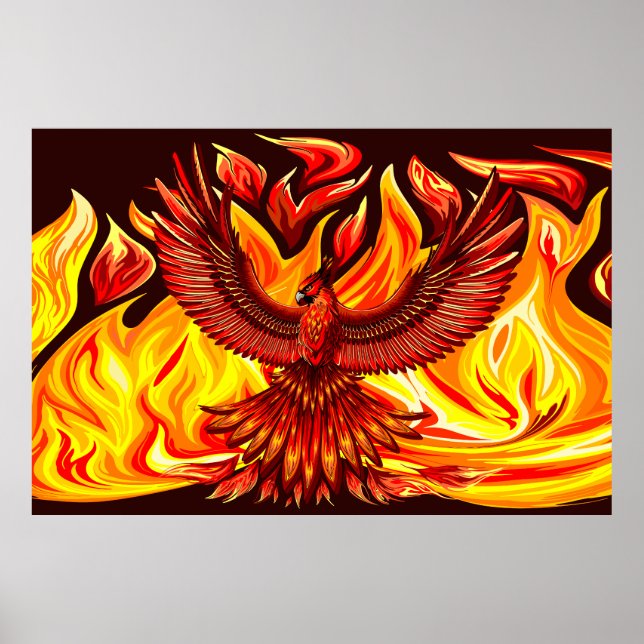 Foenix mytologiskt odödligt skapelse poster (Framsidan)