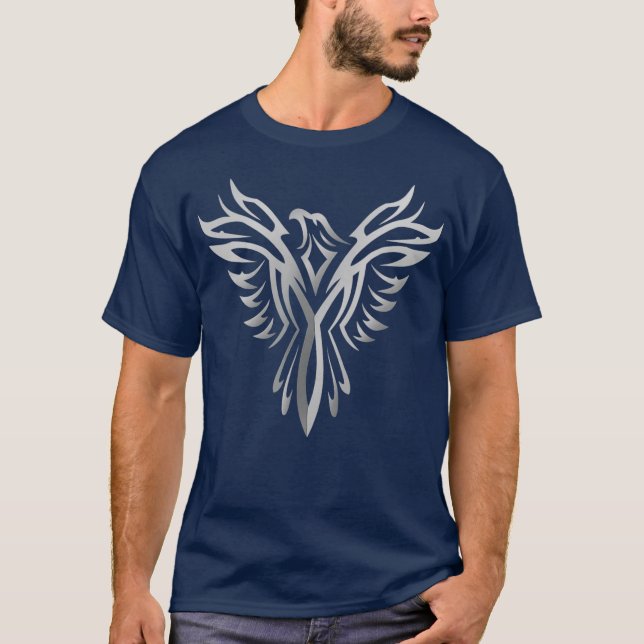 Foenix Silver Animal Graphic Art Design T Shirt (Framsida)