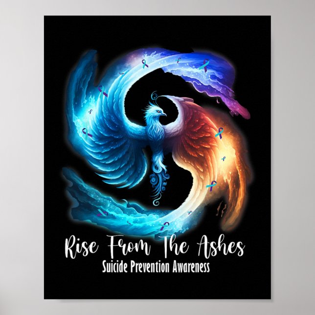 Foenix Stiga upp från Ashes Suicide Prevention Awa Poster (Framsidan)