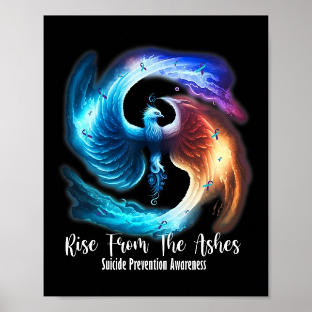 Foenix Stiga upp från Ashes Suicide Prevention Awa Poster (Framsidan)
