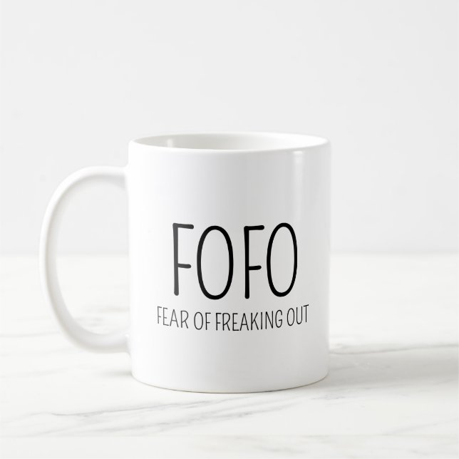 FOFO Rädsla för att flippa ut Kaffemugg (Vänster)
