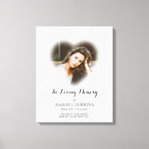 FoFuneral in Loving Memory Memorial Keepsak Canvastryck