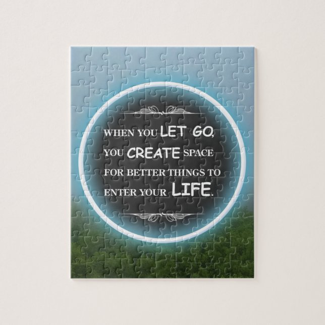 Fog and Green Trees Pussel (Vertikal)