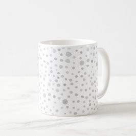 Fog Confetti Watercolor Dots Classic Mugg