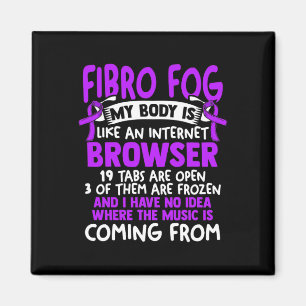 Fog - Fibro Survivor Roligt Fibromyalgia Awareness Magnet