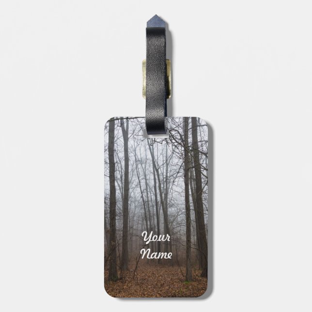 Fog genom Skogen Bagagebricka (Baksidan Lodrät)
