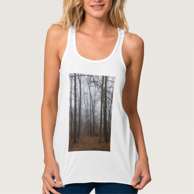 Fog genom Tanktopet Skogen Linne Med Racerback (Framsida)