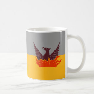 Fog & Guld Flagga Mycket - överst och överst i G Kaffemugg