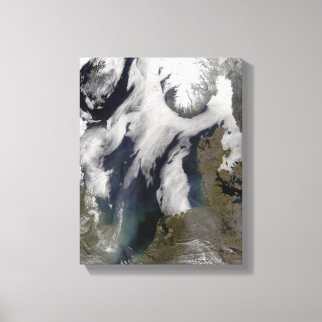 Fog i Nordsjön Canvastryck (Framsida)