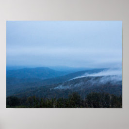 Fog i Shenandoah nationalpark, Virginia Poster