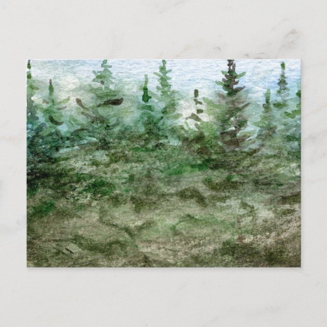 "Fog in Gräs" Land-vykort Vykort (Framsida)