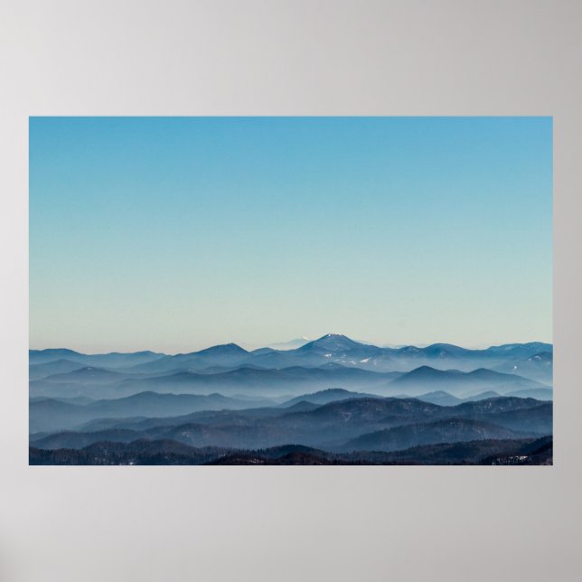 Fog lagrar, backe och berg poster (Framsidan)