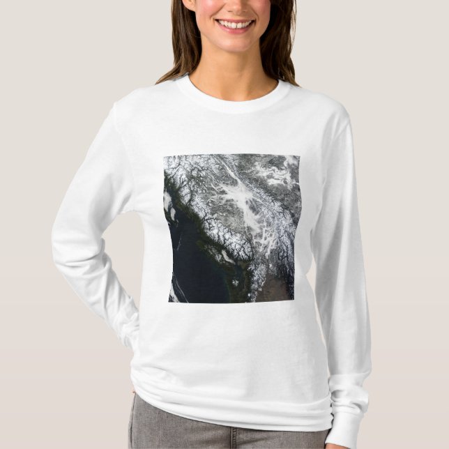 Fog och snö i British Columbia T Shirt (Framsida)