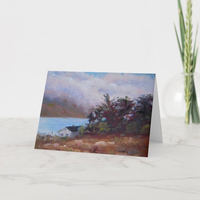 Fog över Crystal Vår-hälsningskort. Kort (Framsida)