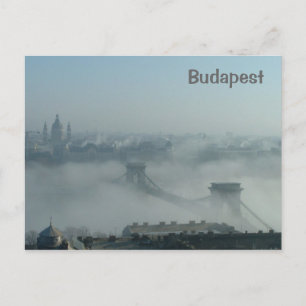Fog över floden Donau Vykort