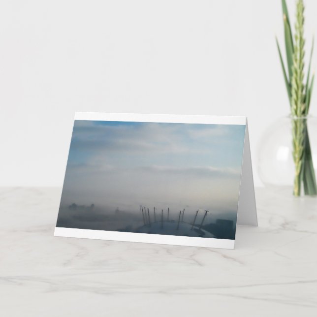 Fog over Millennium Dome, London (2) Kort (Framsida)