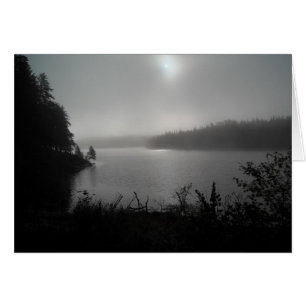 Fog på Cleveland Sjö Hälsningskort