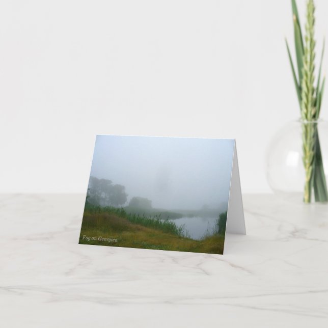 Fog på georgiska notecard kort (Framsida)