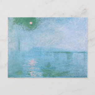 Fog på Themsen (av Claude Monet) vykort