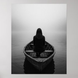 Fogbundet och fritt Solo Kvinnlig resekonst Poster