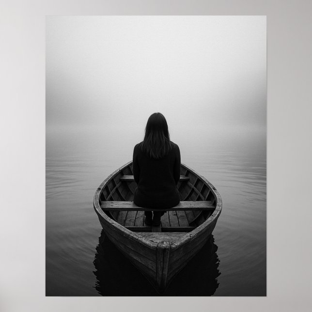 Fogbundet och fritt Solo Kvinnlig resekonst Poster (Framsidan)