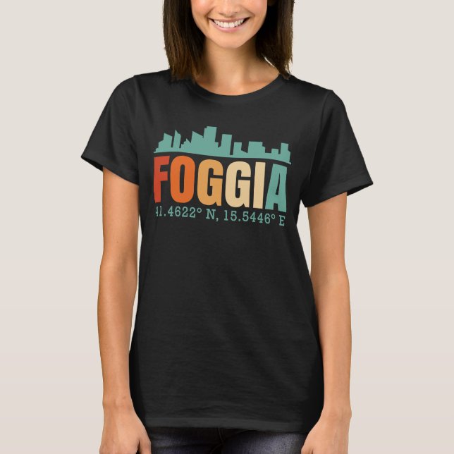 Foggia Skyline T Shirt (Framsida)
