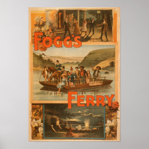 Foggs färja av Chas. E. Callahan Theater Poster