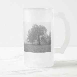 Foggy Autumn God Gråscale Frosted Glass Beer Frostat Ölglas