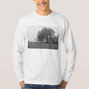 Foggy Autumn God Gråskala T-shirt