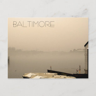 Foggy Baltimore Vykort