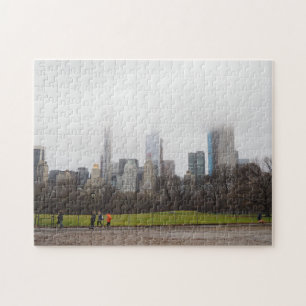 Foggy Day in Central Park New York City NYC Pussel