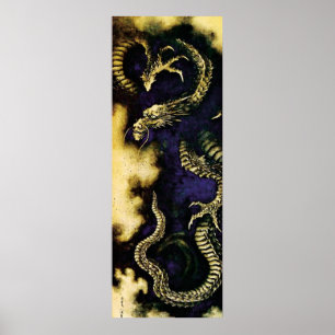 Foggy Dragon Poster