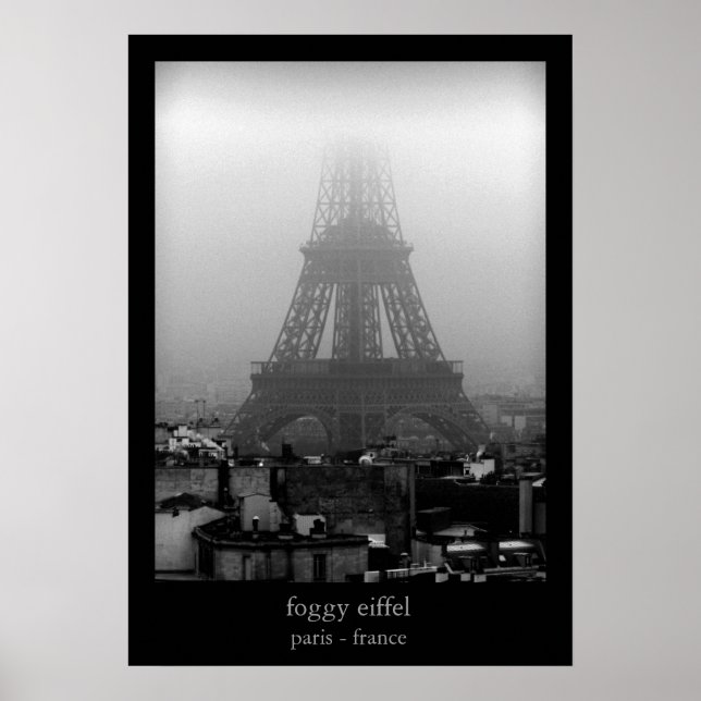 foggy eiffel poster (Framsidan)