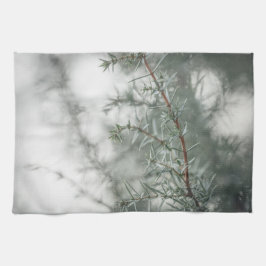 Foggy Forest Nature Photograph Kitchen Towel Kökshandduk
