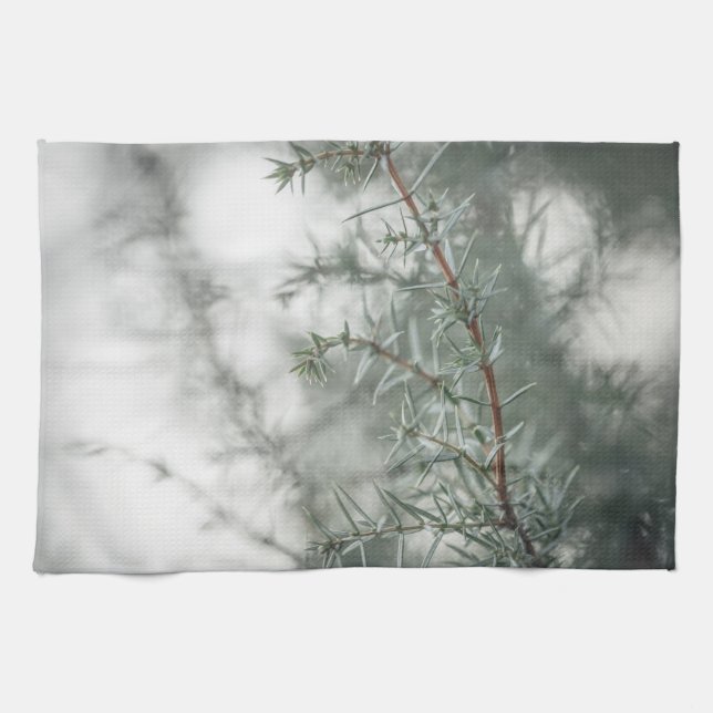 Foggy Forest Nature Photograph Kitchen Towel Kökshandduk (Horisontell)