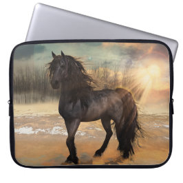 Foggy Friesian Morgon Laptop Fodral